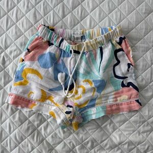 Rachel Zoe Multicolor Floral High Waist Shorts
